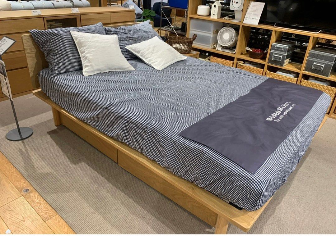 Muji king size bed frames, Furniture & Home Living, Furniture, Bed