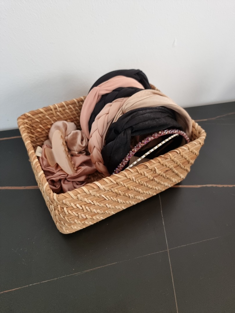 1 Muji Stackable Rattan box Rectangular / S W26*D18*H12cm, Furniture ...