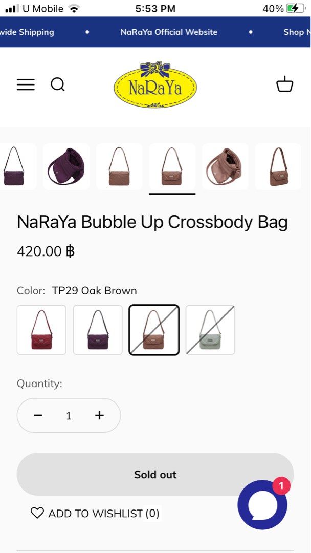 NaRaYa Bubble Up Crossbody Bag