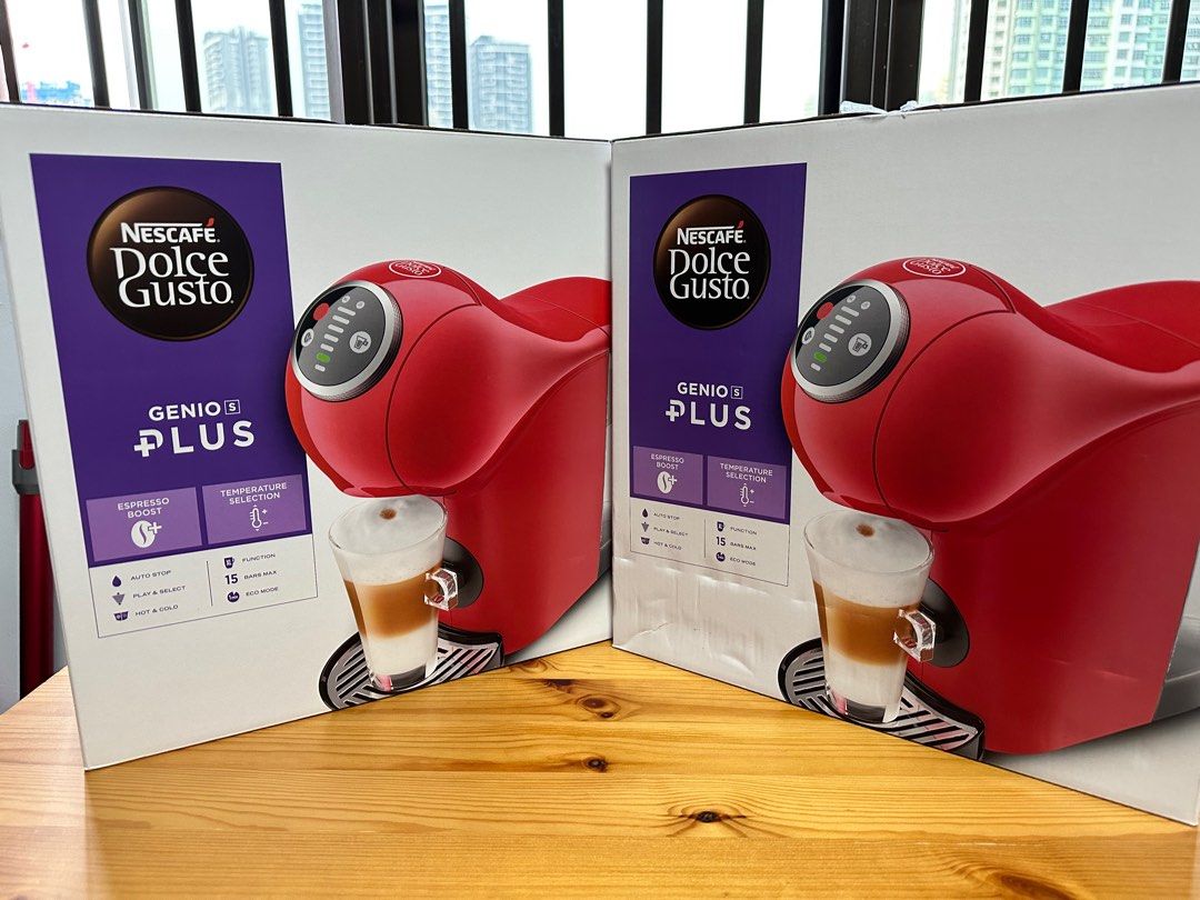 Nescafe Dolce Gusto Genio S Plus Capsule Coffee Machine Dark Red , TV