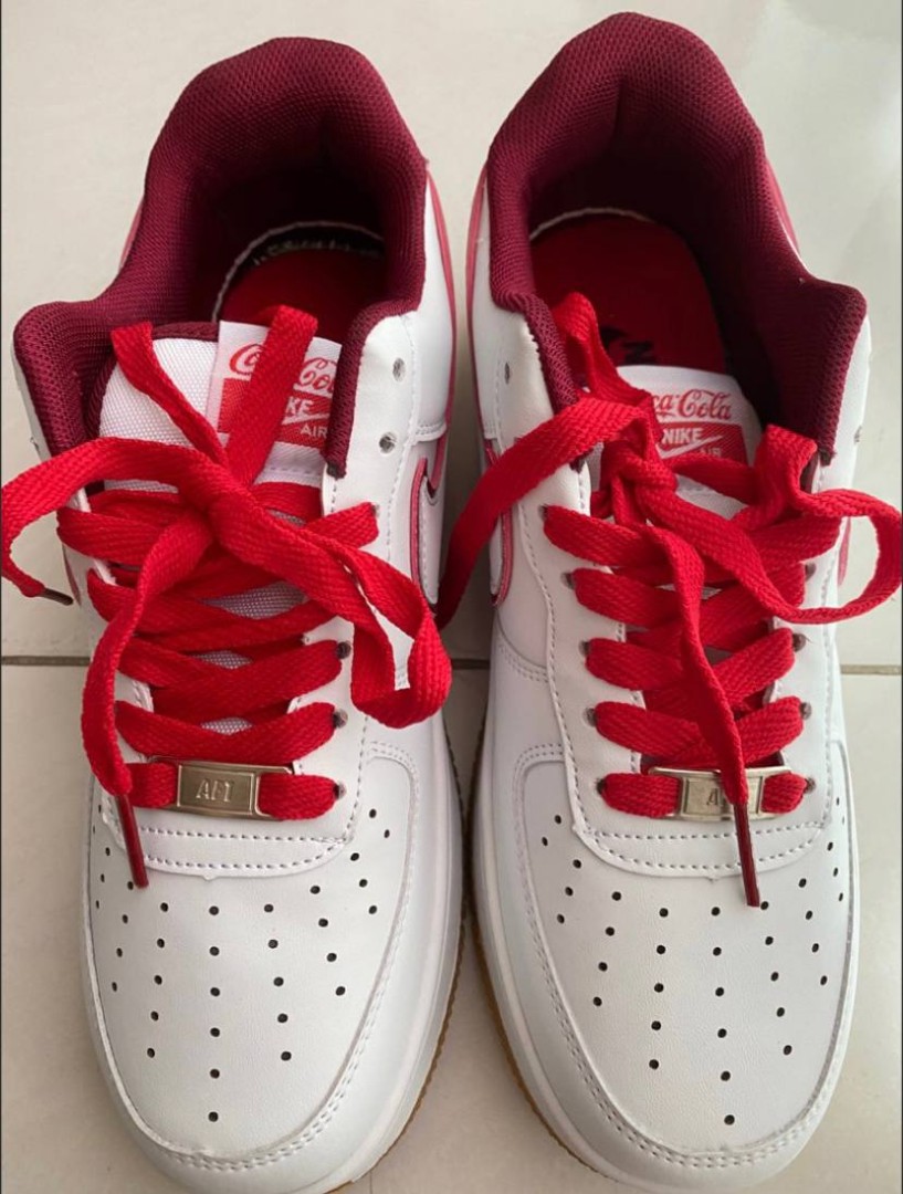 Nike Air Force 1 Coca cola, Men's Fashion, Footwear, Sneakers on Carousell