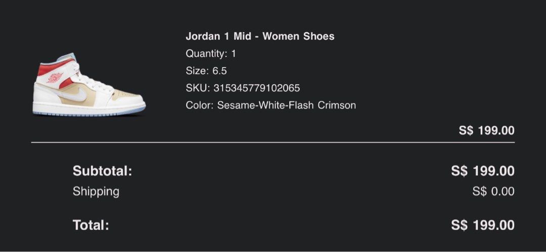 Air jordan 1 2024 mid size 6.5