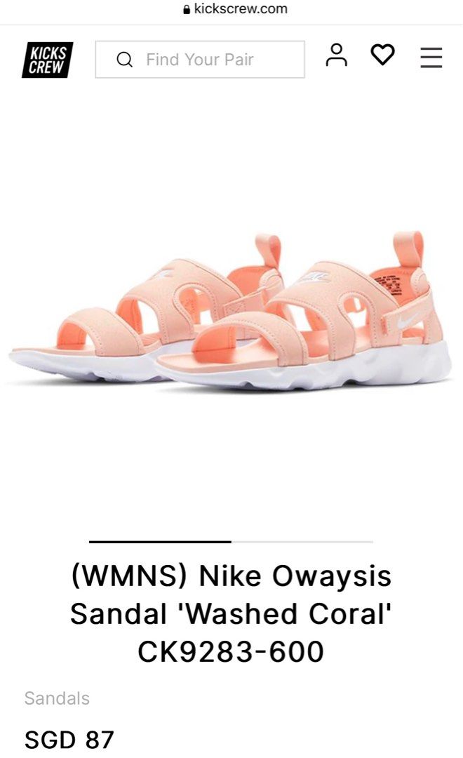 Nike owaysis best sale sandal on feet