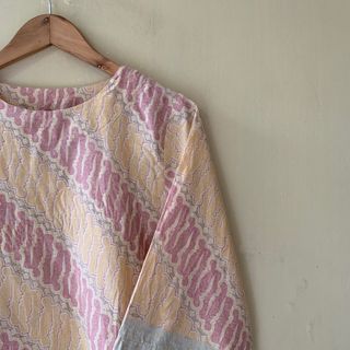 [no nego pls] Atasan Batik Pastel Pink-Kuning