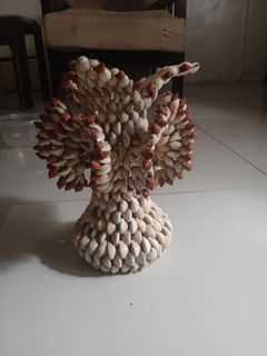 Old Vase made from sea shells