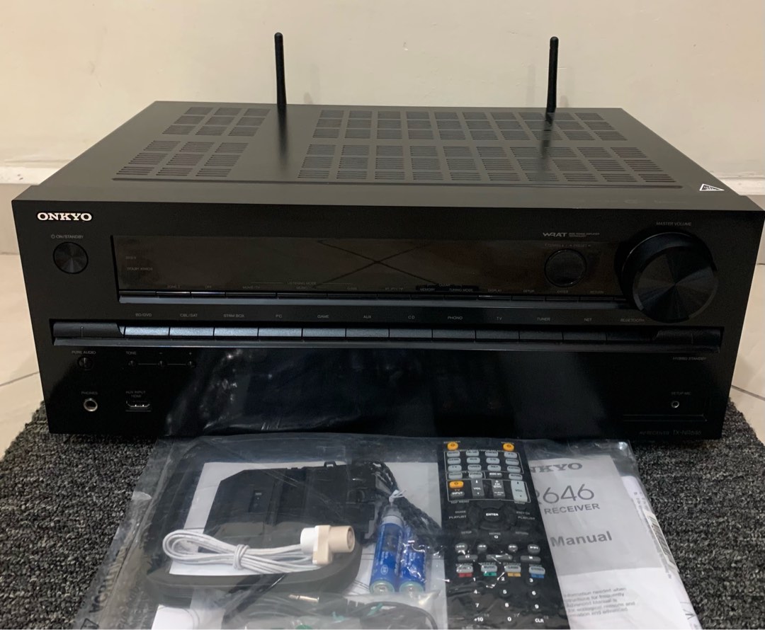 Onkyo TXNR646 4K UHD 7.2Ch Dolby Atmos DTSX compatible Bluetooth