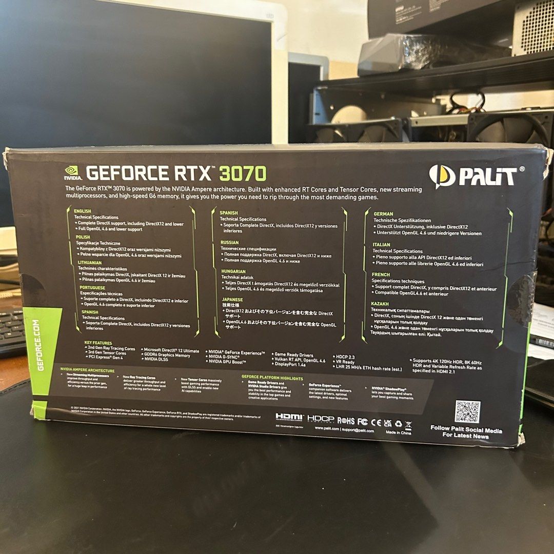 Palit Gamingpro RTX 3070 not RTX3080 msi, Computers & Tech, Parts ...