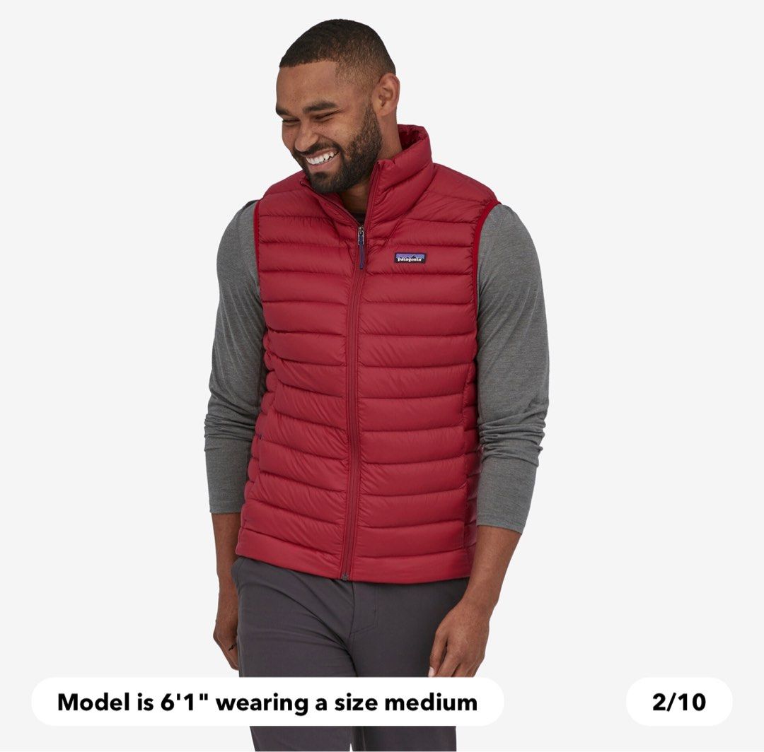 Red patagonia vest hot sale