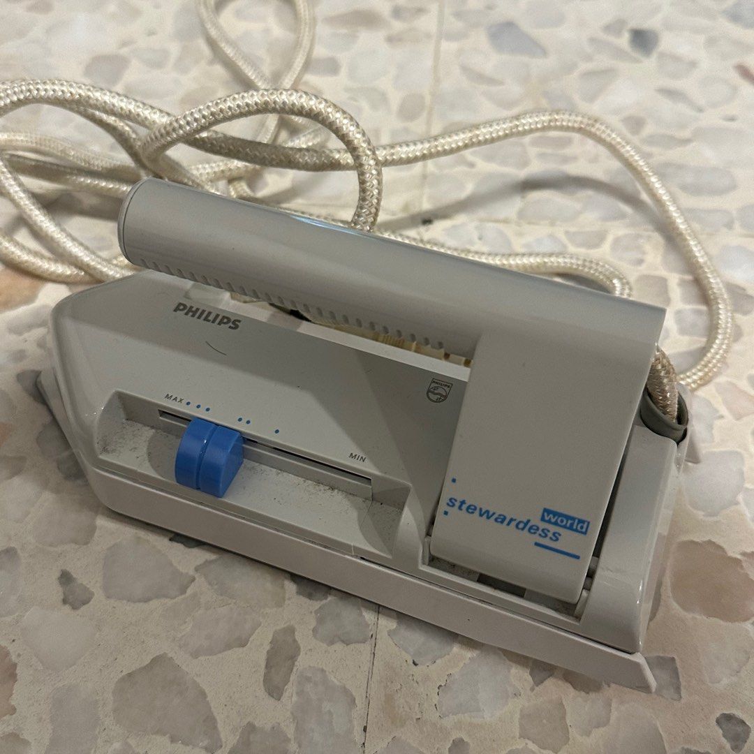 Fer à Repasser De Voyage Vintage Philips – Pliant, étui Inclus – Fiche 2 Broches
