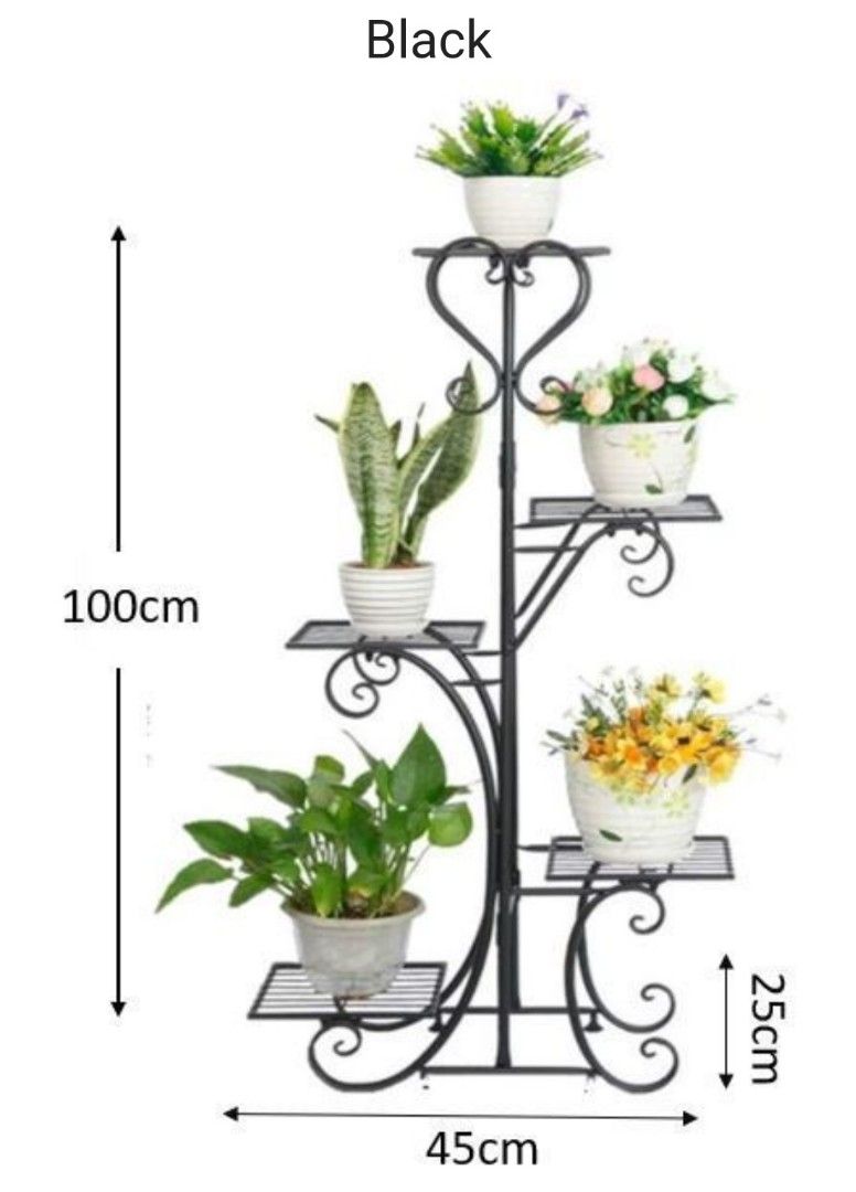 Plant Rack Plant Stand Wrought Iron Flower Pot Rack Metal Plant Stand