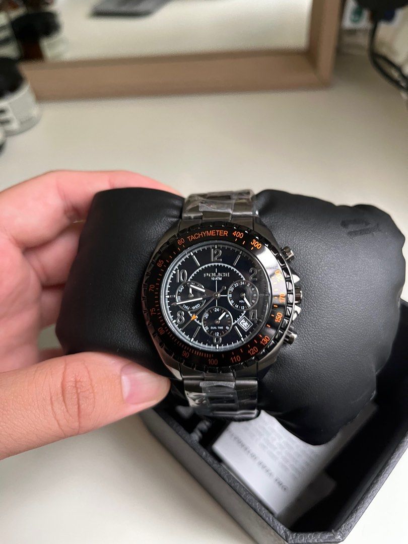 Police discount tachymeter watch