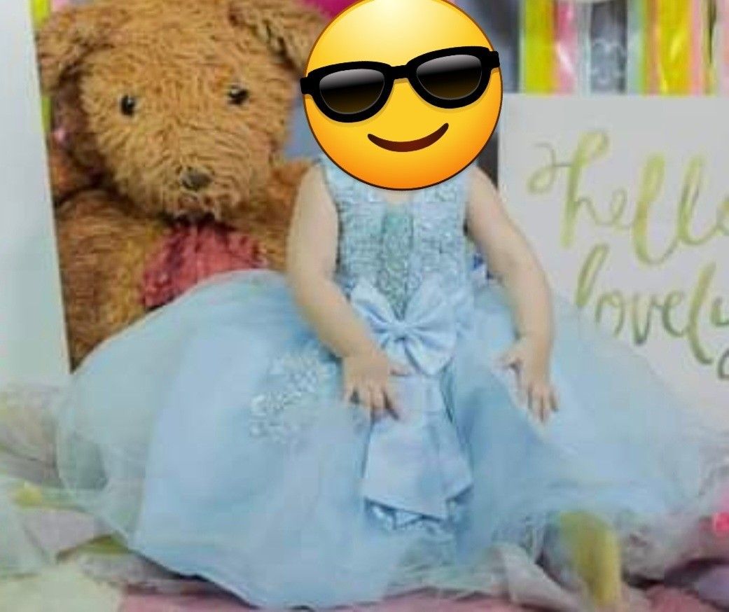 Powder blue ball gown size 3 (Category: Babies & Kids Fashion) located in Davao. Submitted by proverbs31wife (Listing ID 1220611144, Image 2). Description: used for my child's birthday and photoshoot only.