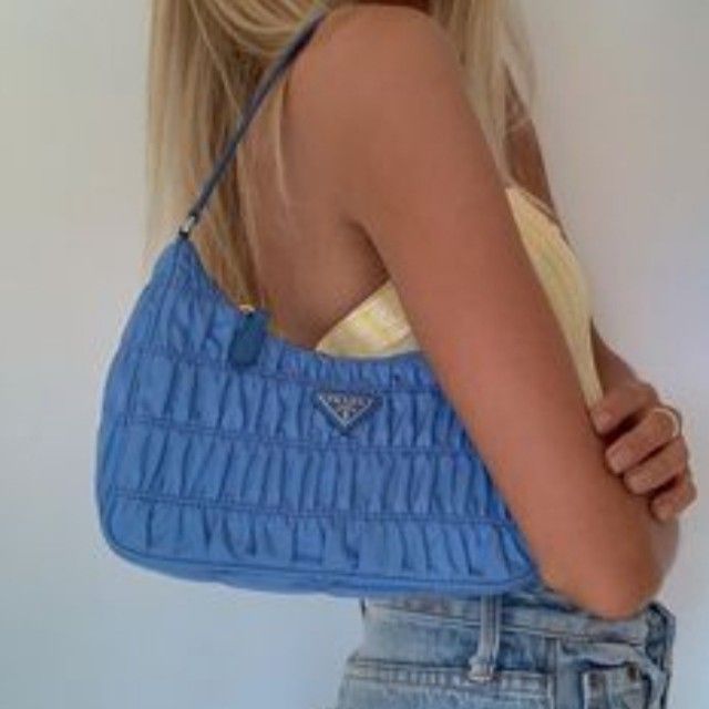 Prada ruched bag cheap