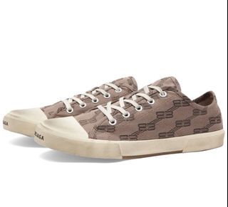 Pre order Balenciaga Paris Low Logo Canvas Sneaker