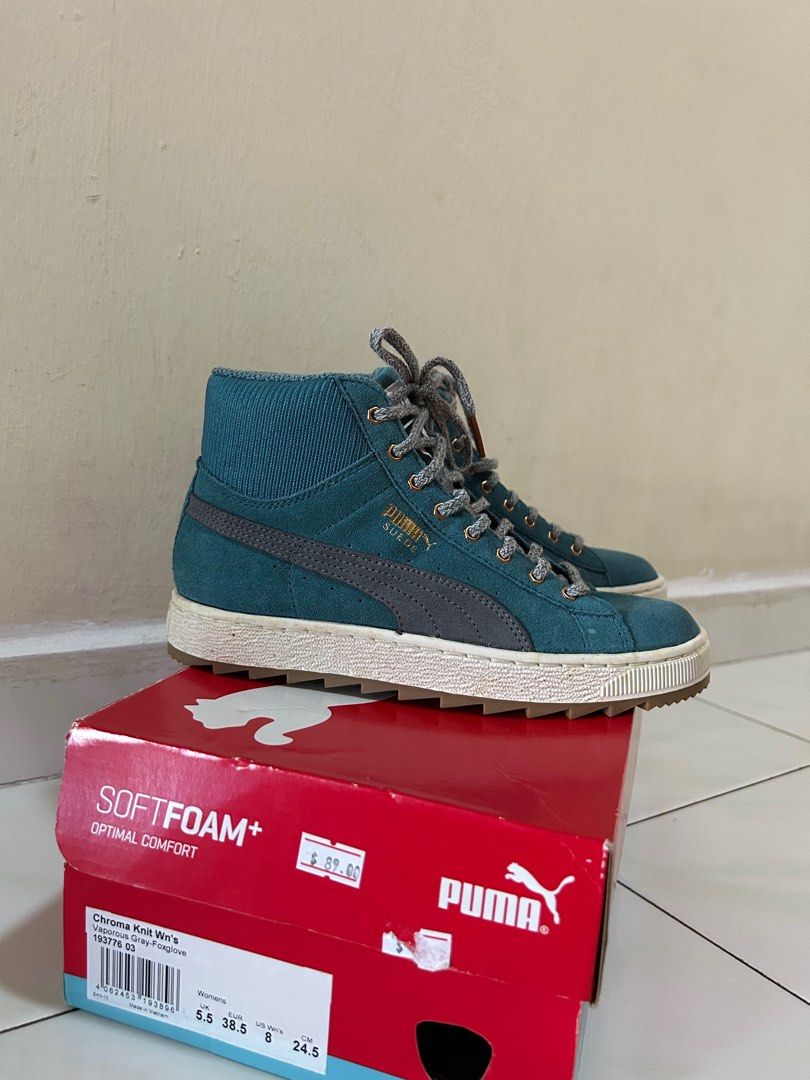 Puma knit shop sneakers womens