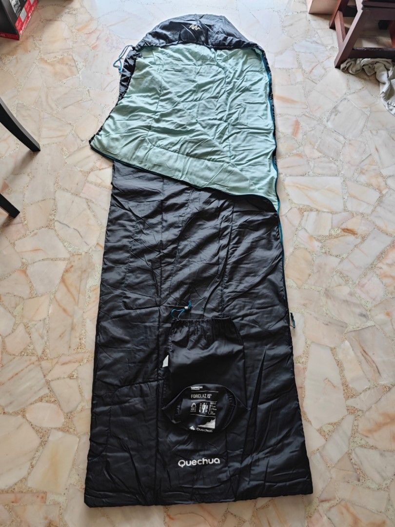 Quechua Sleeping Bag, Sports Equipment, Hiking & Camping on Carousell