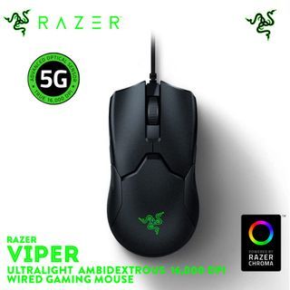 RAZER VIPER ULTRALIGHT AMBIDEXTROUS 16,000 DPI WIRED GAMING MOUSE (RZ01-02550100-R3M1)