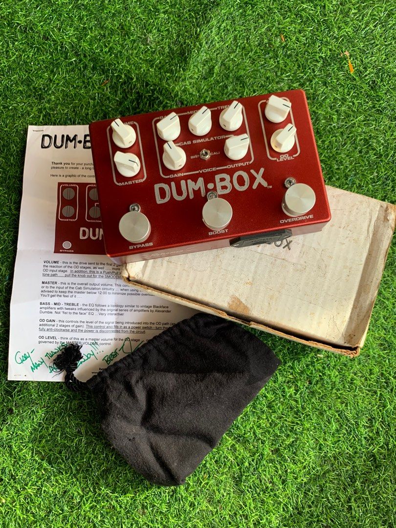 Retroman Dumbox -Preamp/Overdrive/Boost (Category: Musical Instruments) located in Hilongos. Submitted by extragear (Listing ID 1222858390, Image 1). Description: FET version of Dumble preamp including overdrive and boost channels. Modified to have an Effect Loop so reverbs/delays/modulations,etc. can be added and still be able to use both preamp out and cabsim out simultaneously. Professionally modified as per instruction from the builder himsel