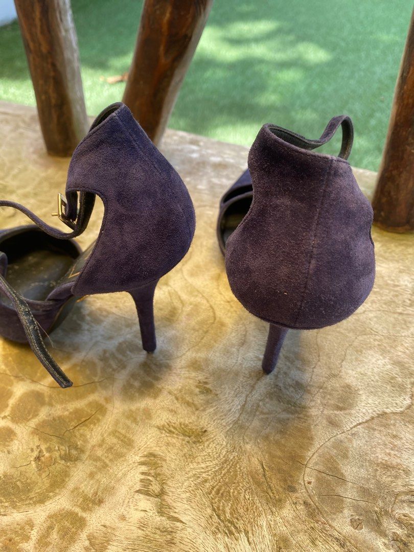 ROGER VIVIER Suede Strap Heels Women s Fashion Footwear Heels