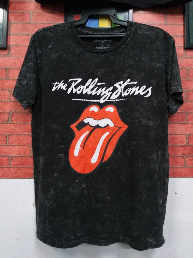 Rolling Stones Acid Wash Tshirt, Men's Fashion, Tops & Sets, Tshirts ...