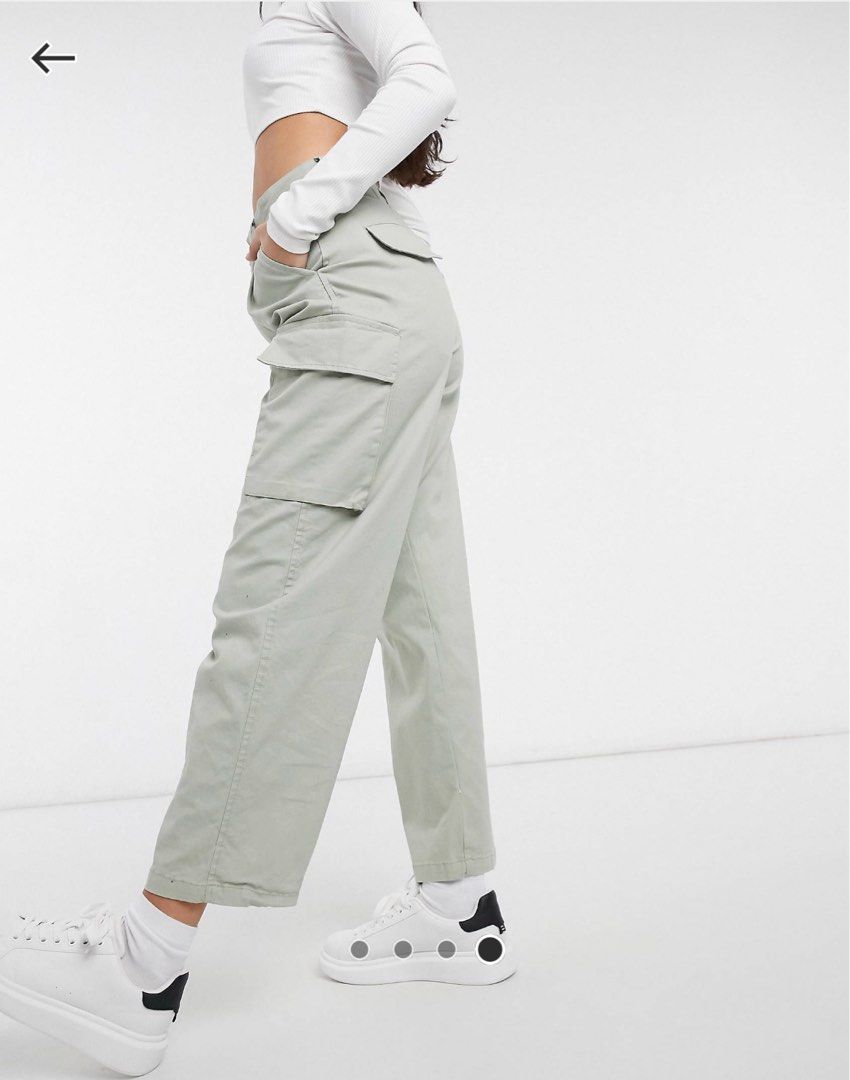 Sage Green Cargo Pants, Women's Fashion, Bottoms, Other Bottoms on
