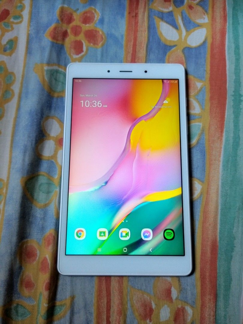 ‼️RUSH‼️Samsung Tab A 2019 (Category: Android) located in Quezon City. Submitted by brianasuzano (Listing ID 1222826417, Image 2). Description: Samsung Tab A 2019 | RUSH SALE • No issues very smooth sya • Goods battery life • Perfect for Netflix and YouTube • Perfect sa kids • Maganda sa Online classes • With charger and box - PM lang pag sure buyer - QC batasan area - Pass po sa malayo, meetups lang sa designated locations - Meetup or Lalamove (