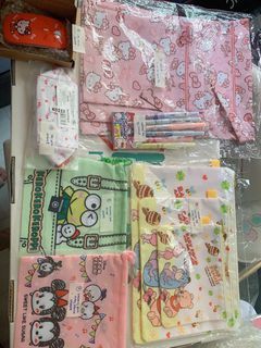 Sanrio character Hello kitty Winnie the Pooh Mickey and Minnie keroppi wet bag file drawstring pouch mouse
