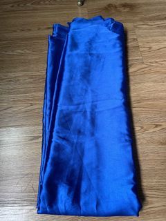 Saree satin blue