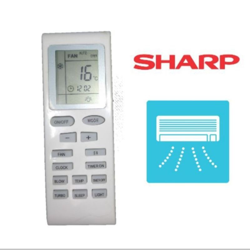 Sharp Air Cond Remote Control 1.0hp2.0hp Replacement, TV & Home