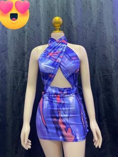 Shein halter neck sexy dress