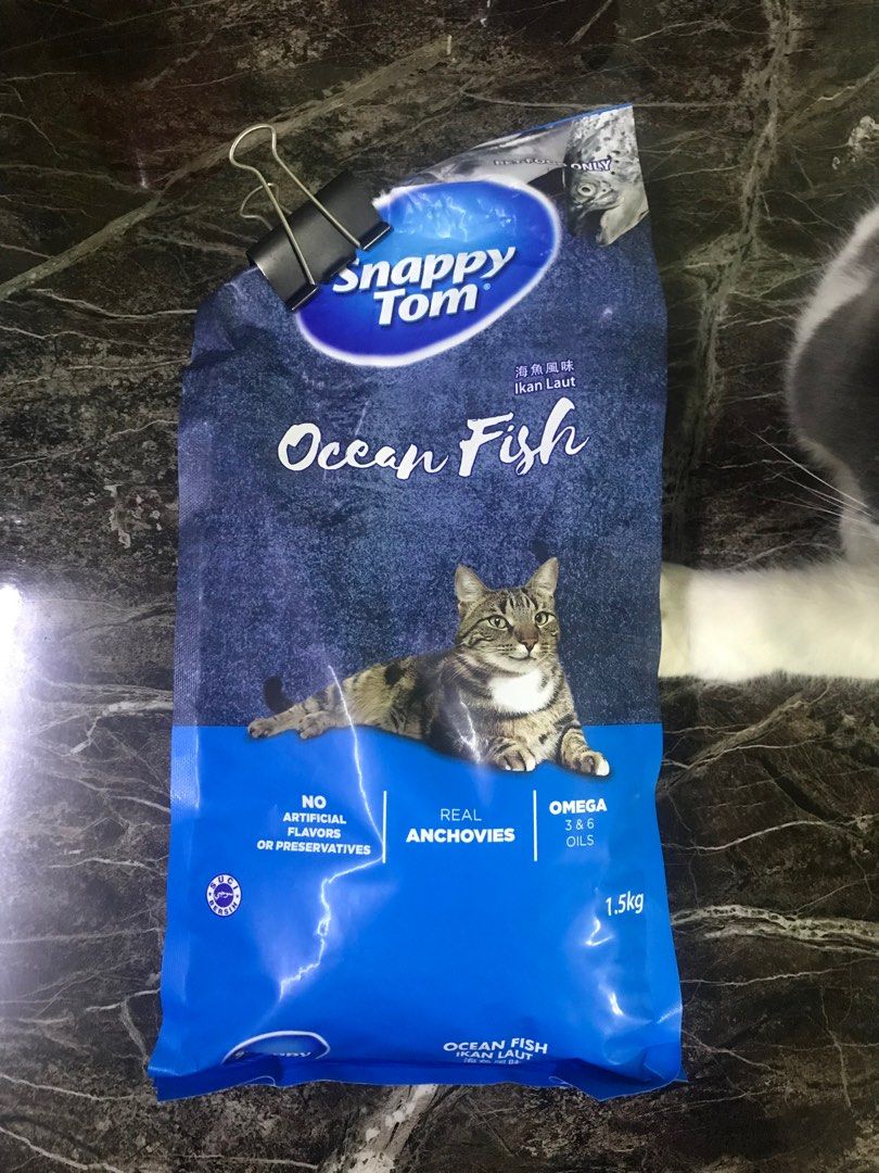 Snappy Tom kibbles Ocean Fish (ikan laut) 1.3kg, Pet Supplies, Pet
