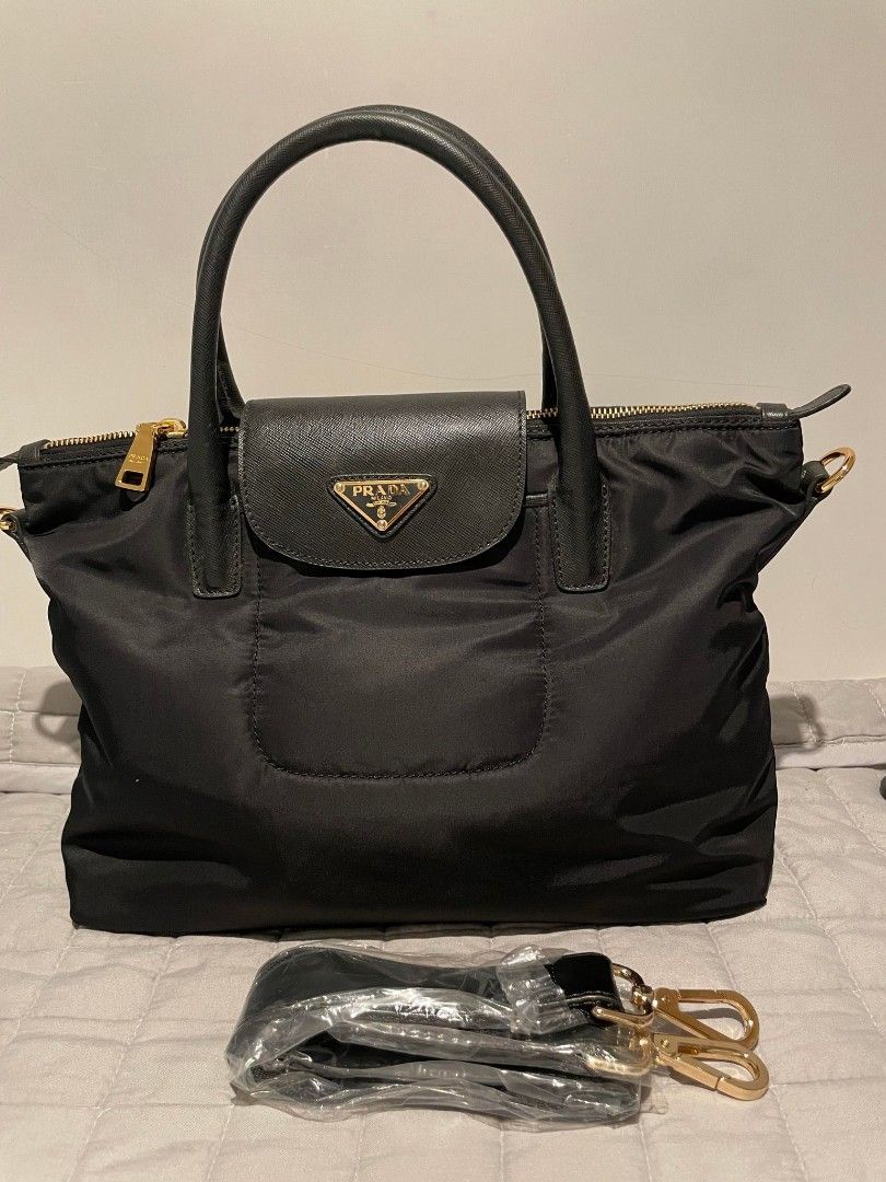 Prada BN2106 Neuro tessuto Saffiano bag No flaws 9 10 new Size L
