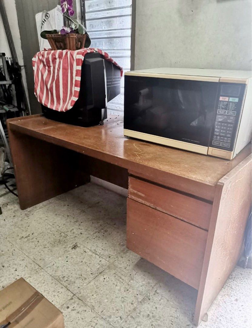 Solid Wood Office Table with drawer, Furniture & Home Living, Furniture