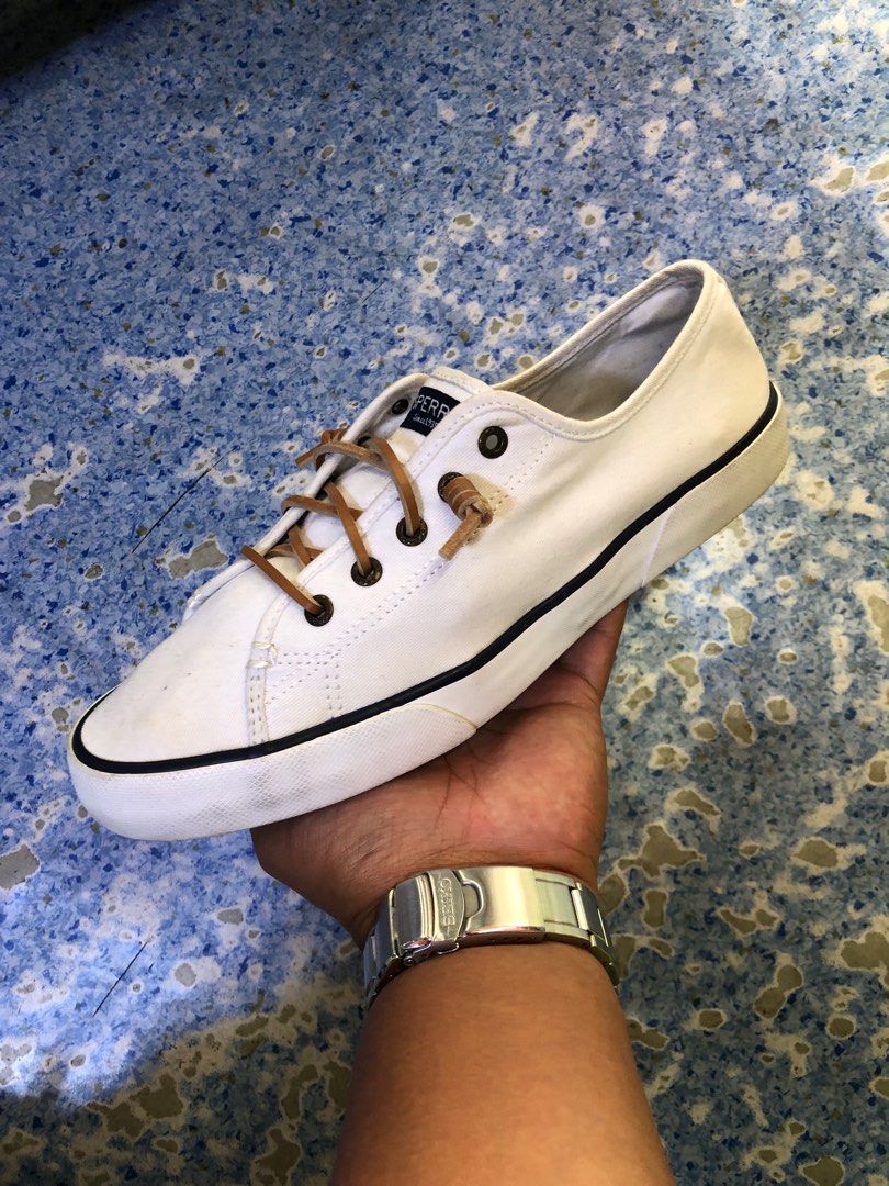 Sperry women's pier view on sale canvas sneaker