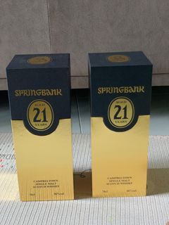 Springbank 21 years (2018 & 2021)