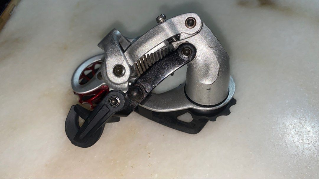 Sram X7 8 9 10speed medium cage rear derailleur with 1 Astro ceramic pulley 75mm cage length Sports Equipment Bicycles Parts Parts Accessories on Carousell