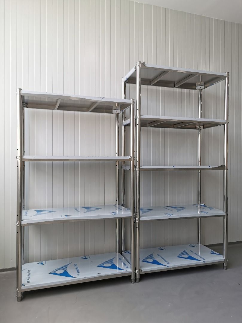 Stainless Steel Rack Stainless Steel Shelf Overshelf on Cabinet Sinks Wall  Mounted Shelf Standing Rack, Furniture & Home Living, Furniture, Shelves,  Cabinets & Racks on Carousell