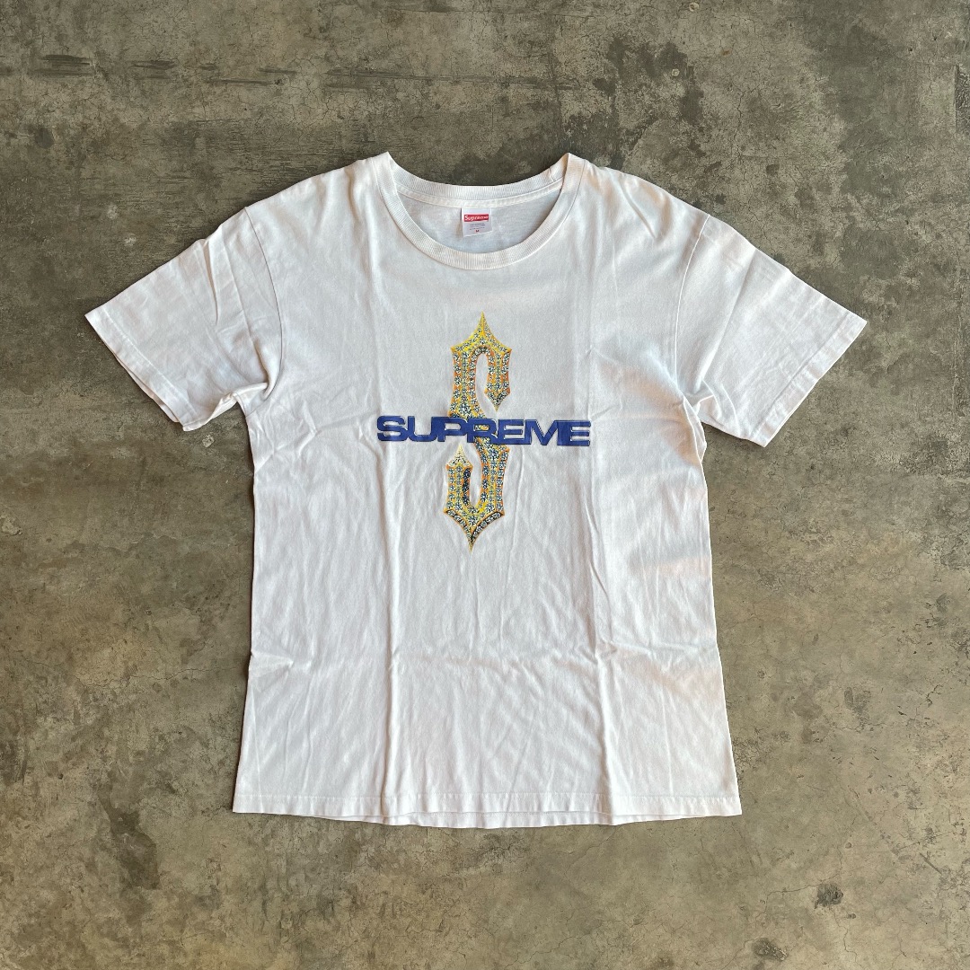Supreme diamond tee deals white