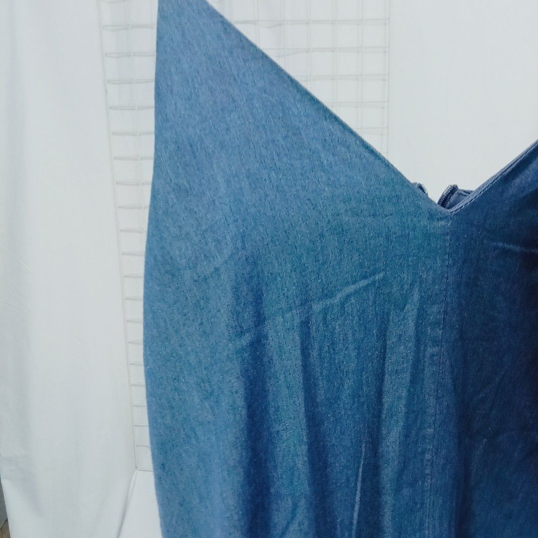 The Tinsel Rack Denim Jeans/Overall Dress, Fesyen Wanita, Pakaian