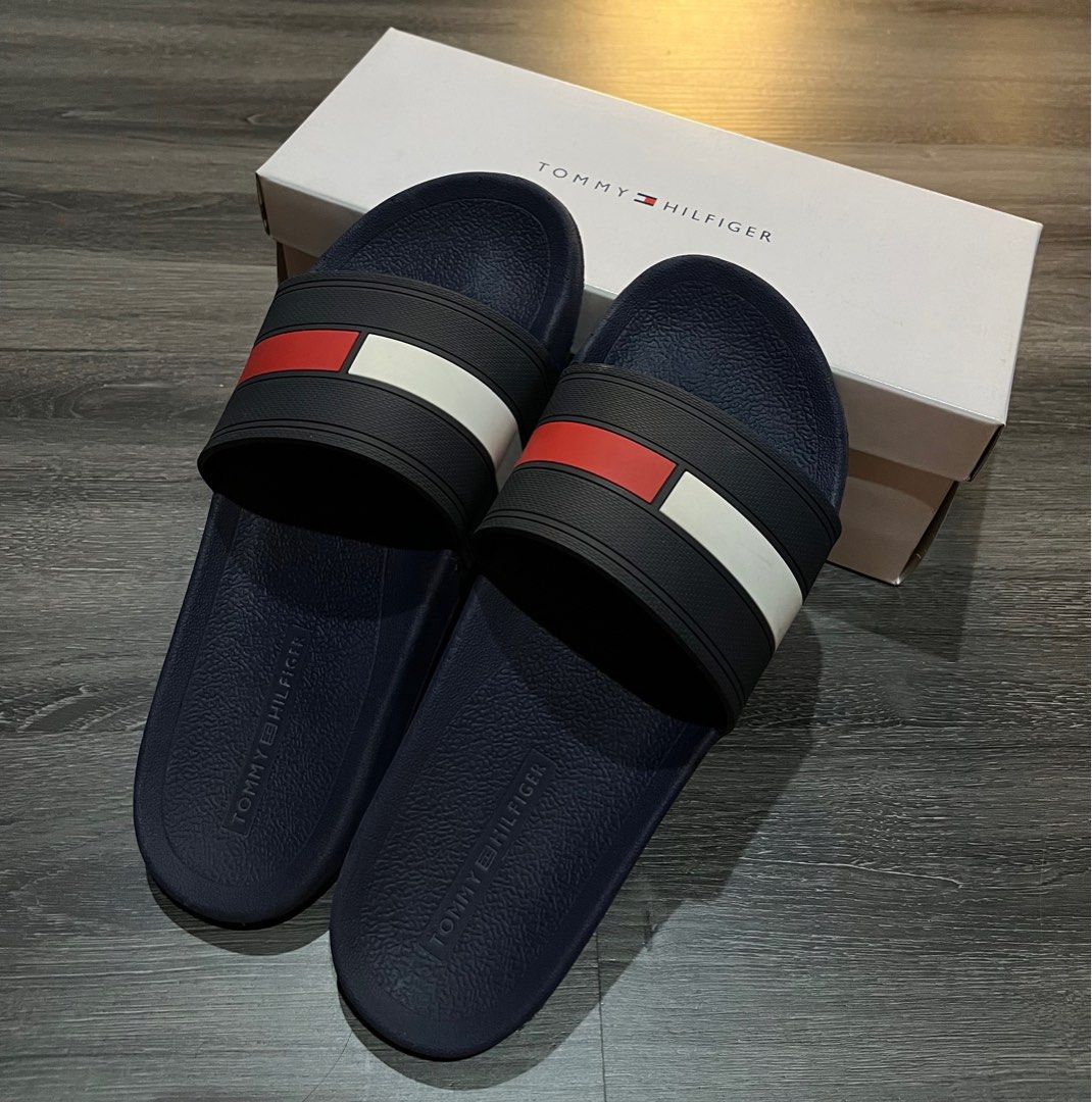 Tommy Hilfiger Slipper Men s Fashion Footwear Flipflops and Slides on Carousell