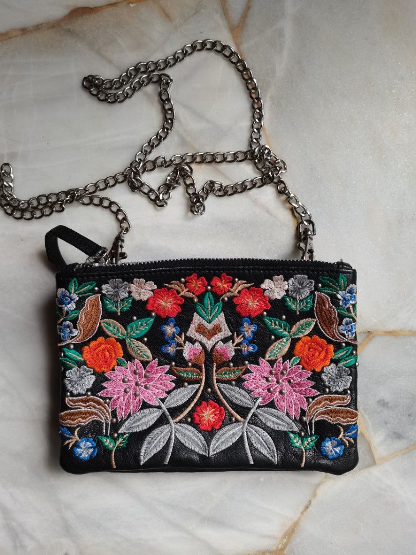 Topshop cheap embroidered bag