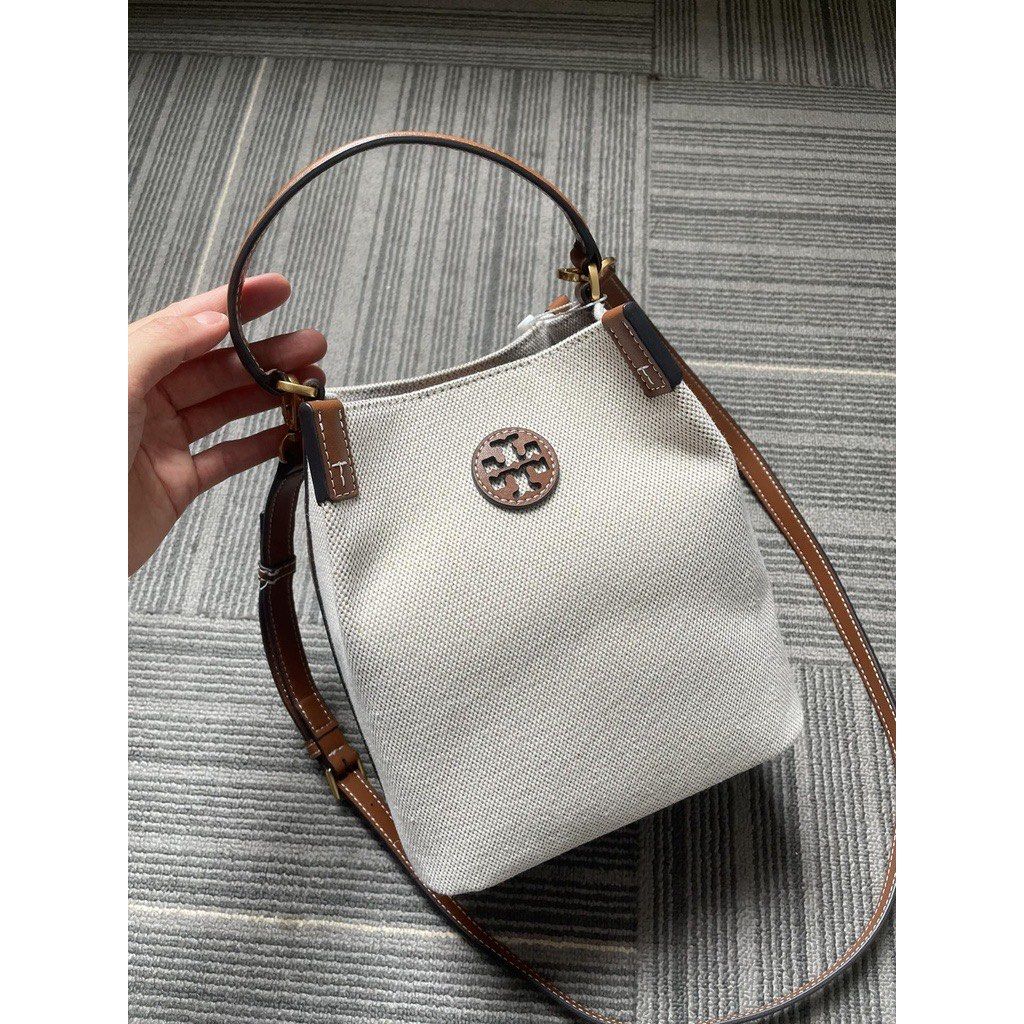Tory burch Canvas bucket bag Women s Fashion Bags Wallets