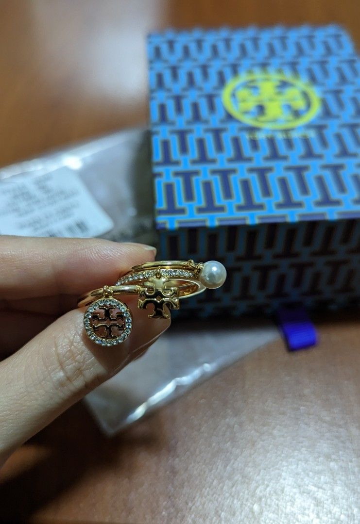 Tory Burch Mille Pave Ring, Women's Fashion, Jewelry & Organisers, Rings on  Carousell