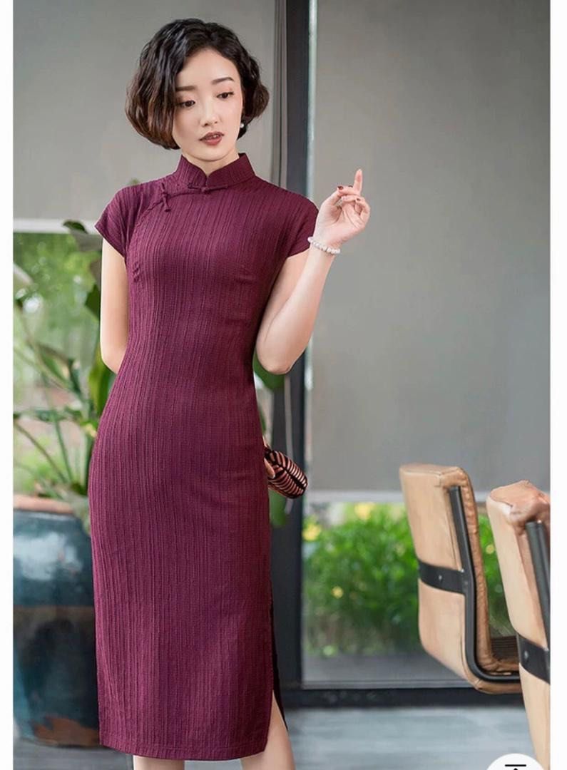 Maroon cheongsam online