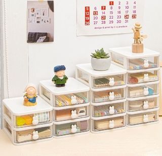 Transparent Storage Box Drawer Multi-layer Organizer Desktop Jewelry Cosmetic Storage Boxes (JL0288)