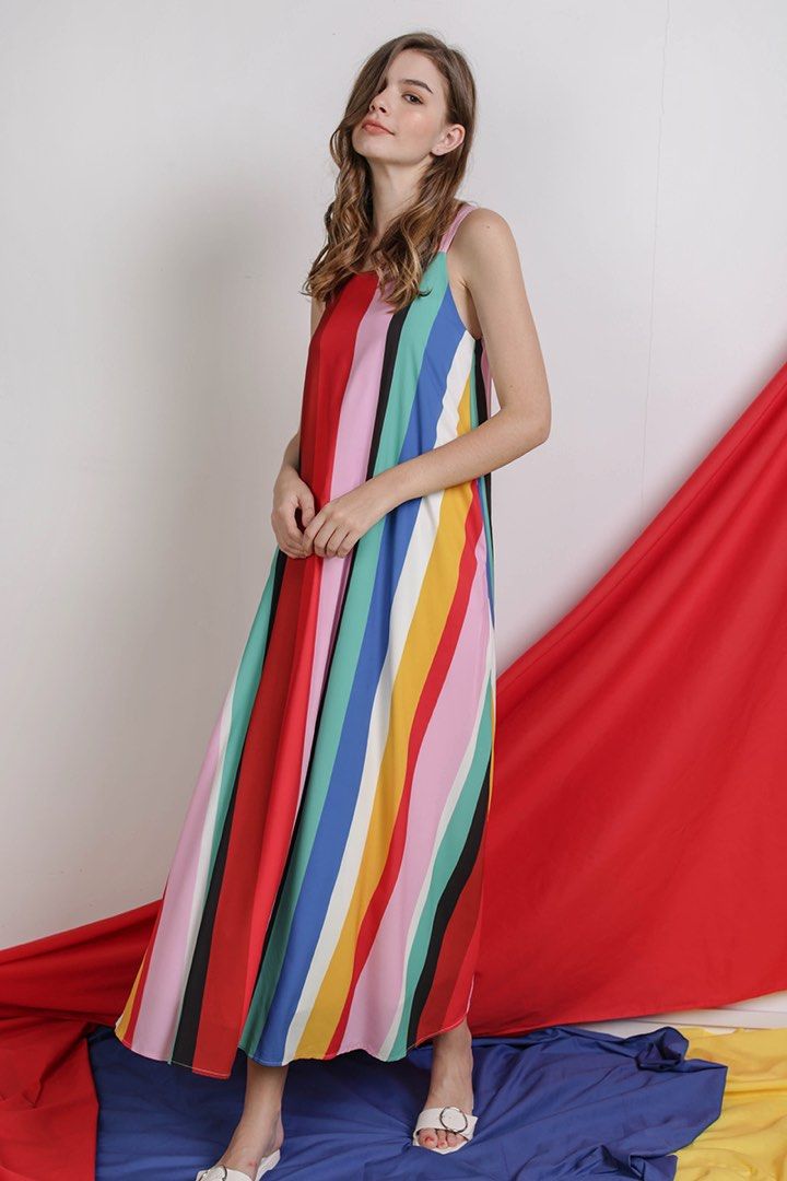 Maxi top rainbow dress
