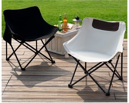 Ultra light folding camping chair outdoor chair portable beach chair moon chair picnic camping fishing with tote bag