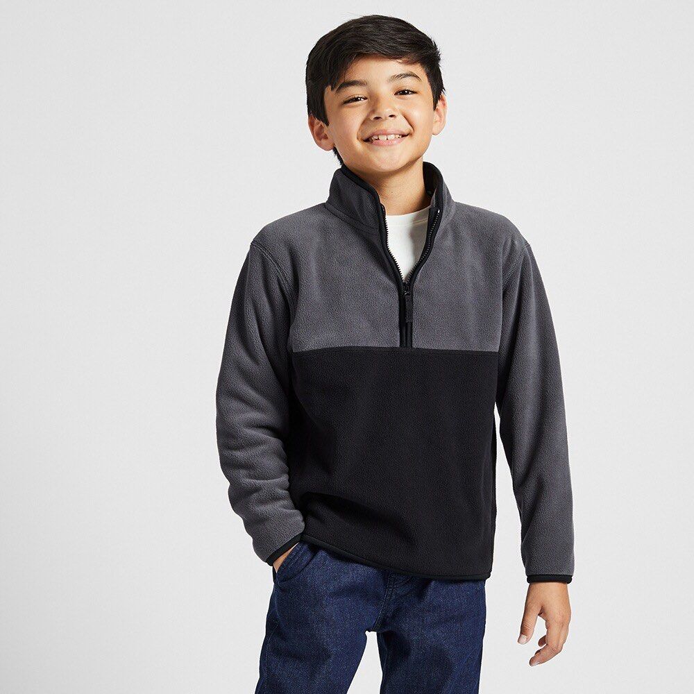 UNIQLO Kids Fleece Half zip Pullover Jacket Size 120 Unisex