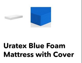 Uratex Blue Foam Mattress with Cover