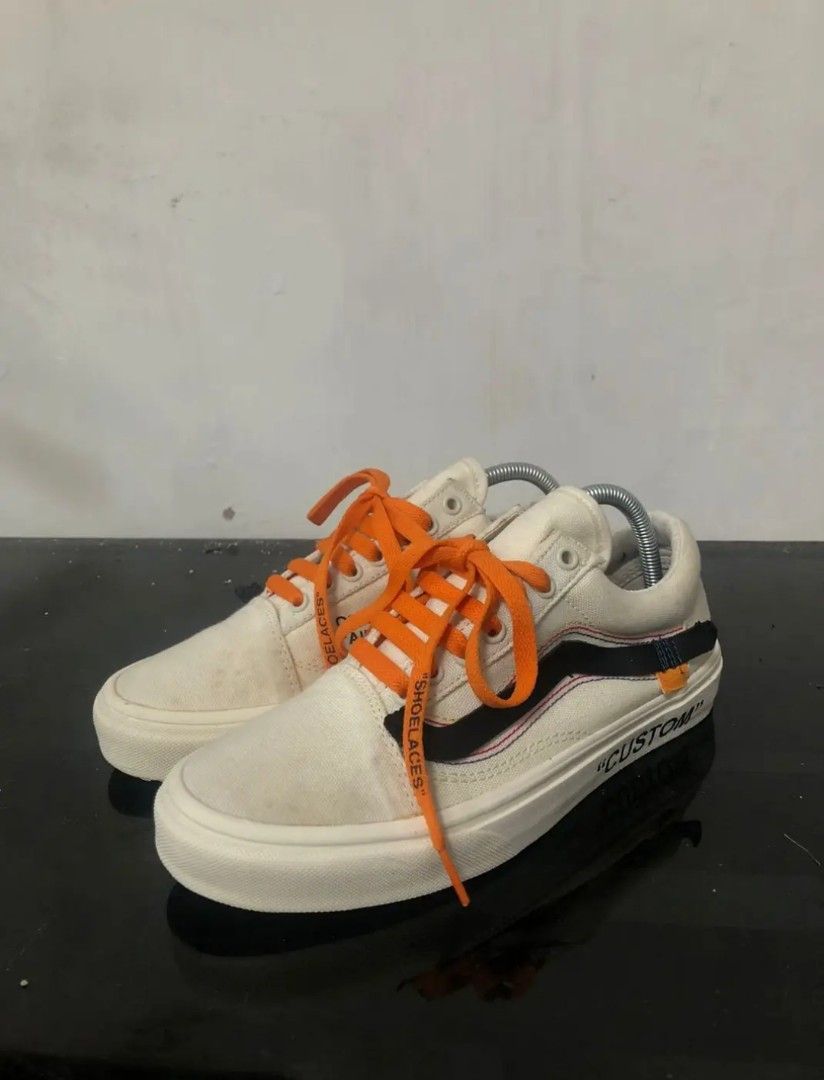 VANS X OFF WHITE Fesyen Pria Sepatu Sneakers di Carousell